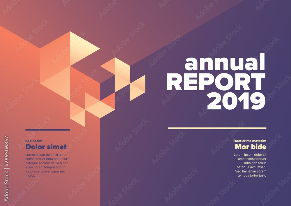 Annual report cover template