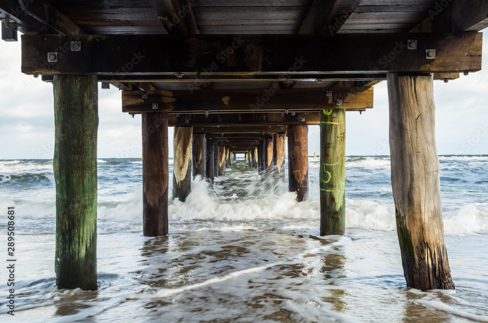 Historic Seaford Pier in Melbourne, Australia