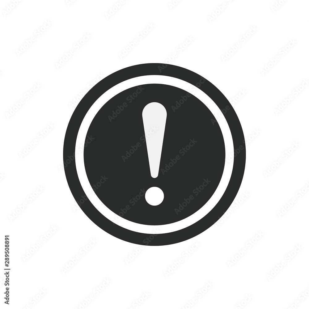 exclamation mark icon vector design template exclamation mark icon vector design template