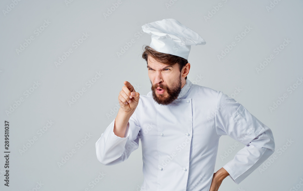 chef in uniform and hat
