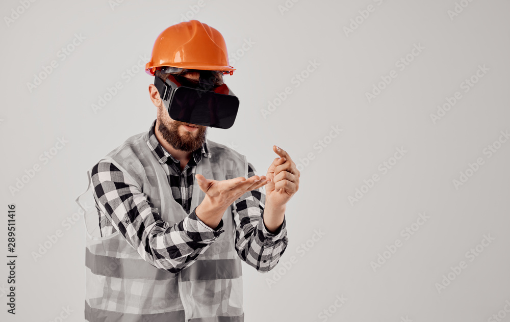man with helmet and gloves man with helmet and gloves
