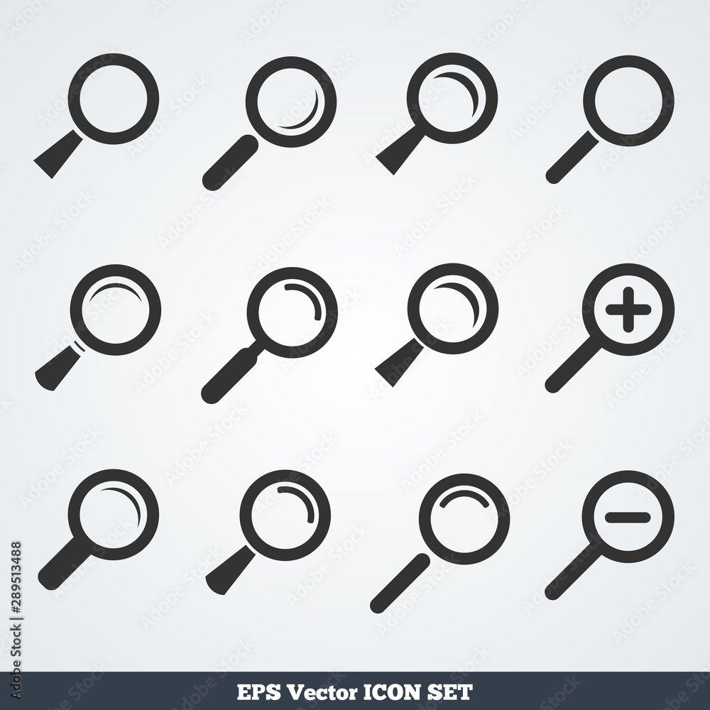 Vector icons - search Vector icons - search