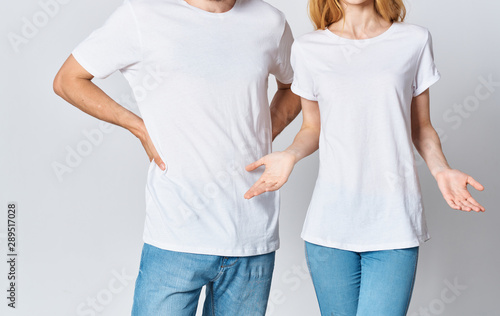 White t-shirts template