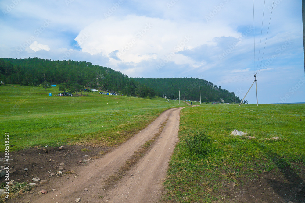 road in the field