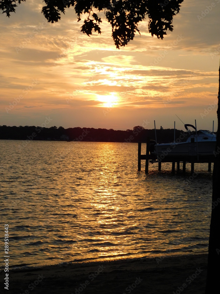 Fototapeta premium pier sunset IV