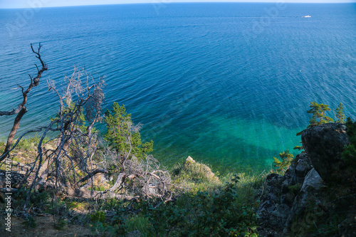 Blue Baikal lake