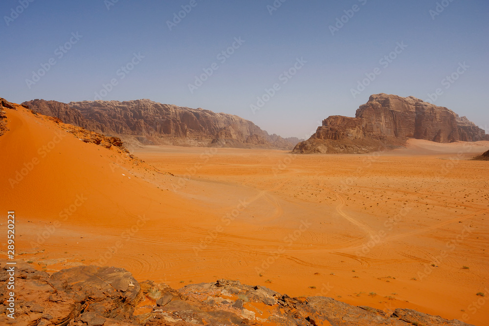 Desert in wadi rum Jordan