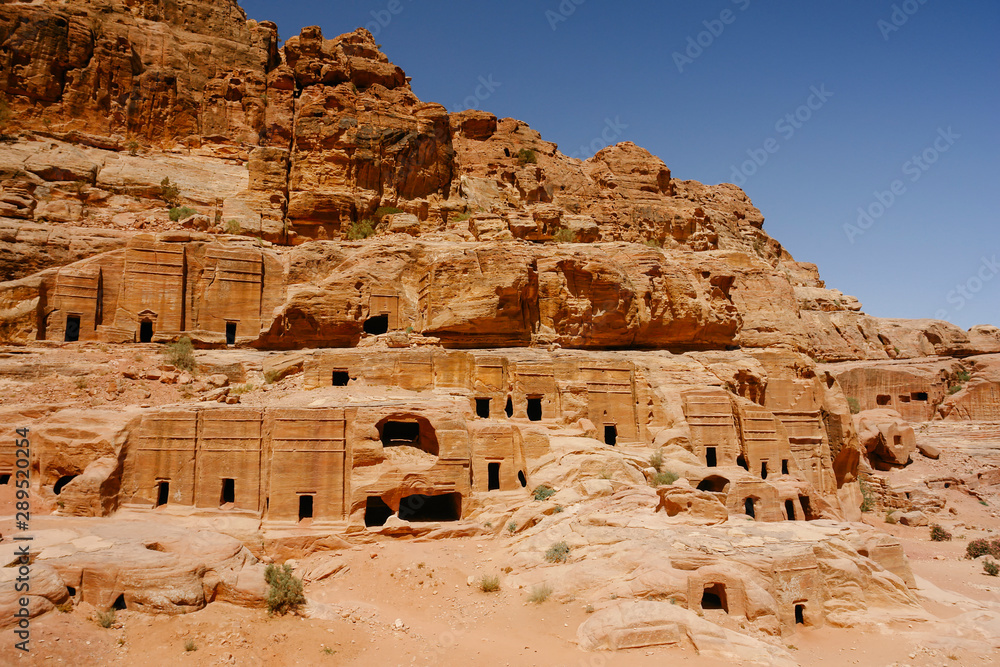 Tombs in Petra Jordan