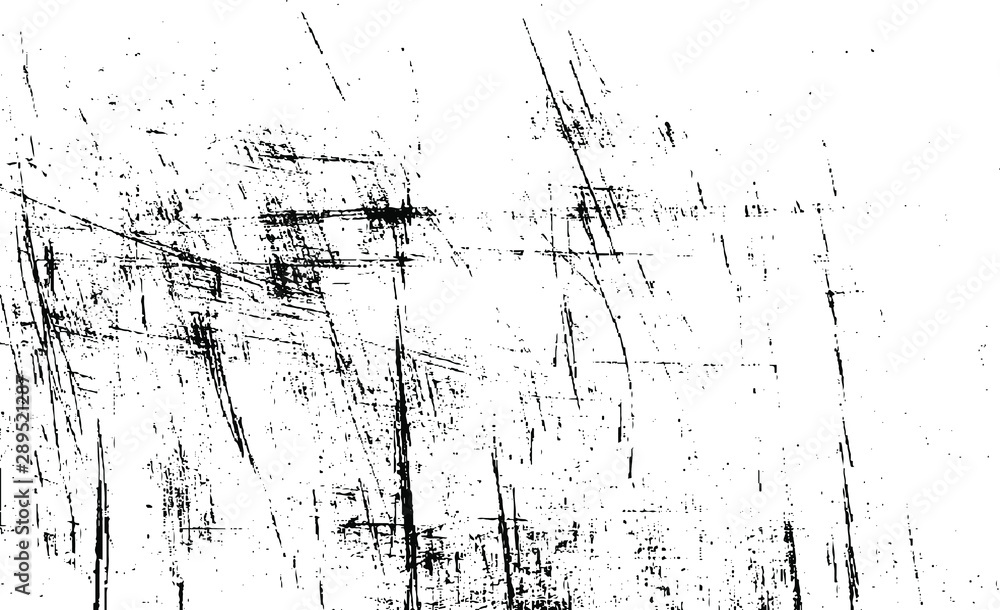 Fototapeta premium Scratched Grunge Urban Background Texture Vector. Dust Overlay Distress Grainy Grungy Effect. Distressed Backdrop Vector Illustration. Isolated Black on White Background. EPS 10.