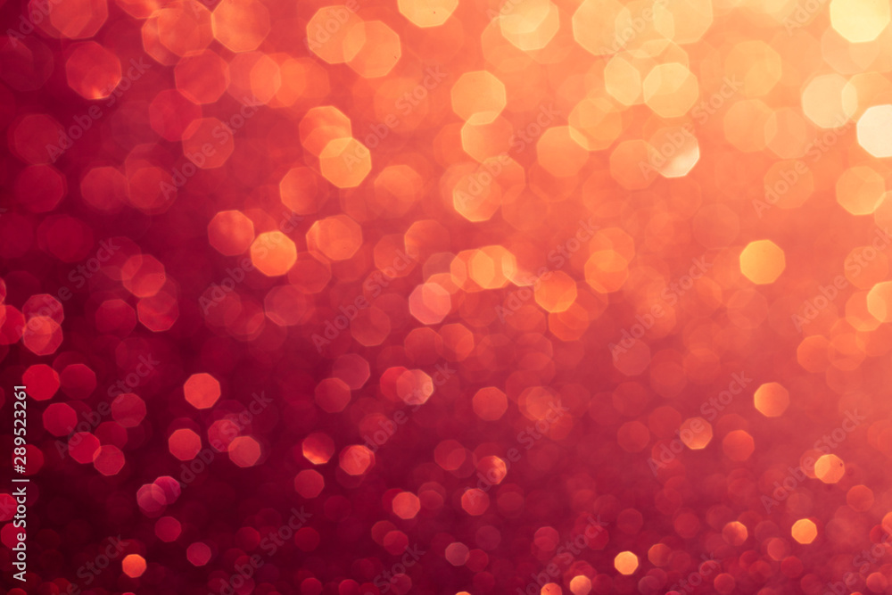 Red abstract bokeh background for sparkle design