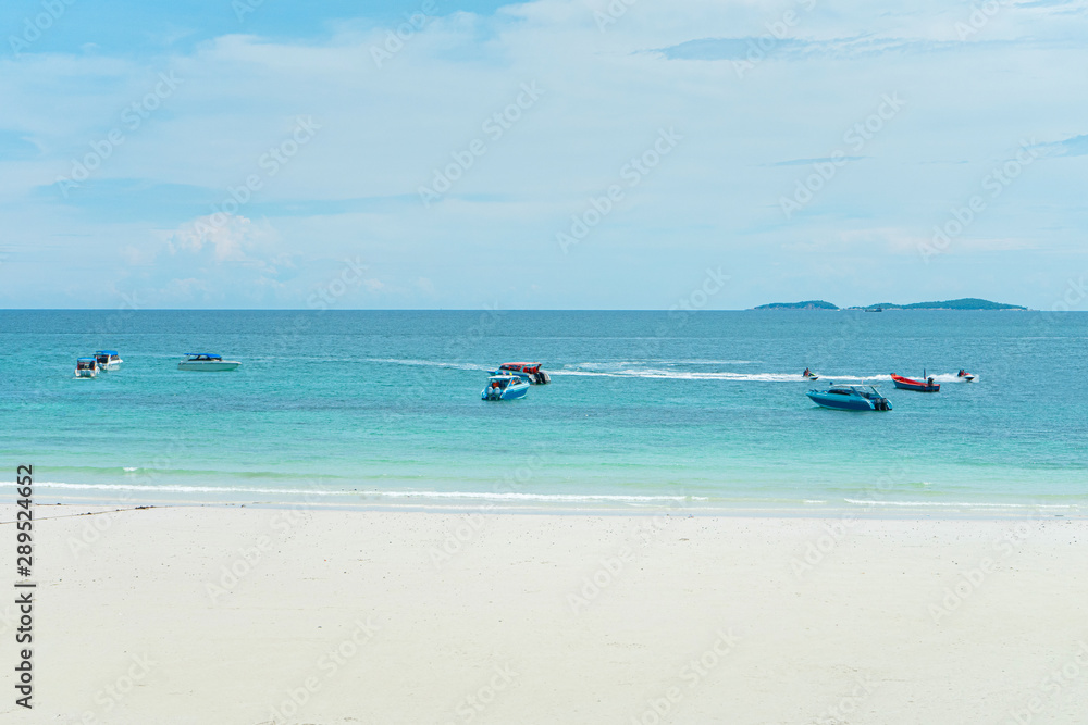 Tien Beach at Koh Larn off the coast of Pattaya Island in Thailand.