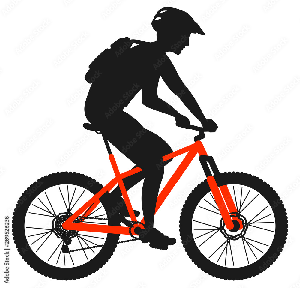 Naklejka premium VTT X country cycliste