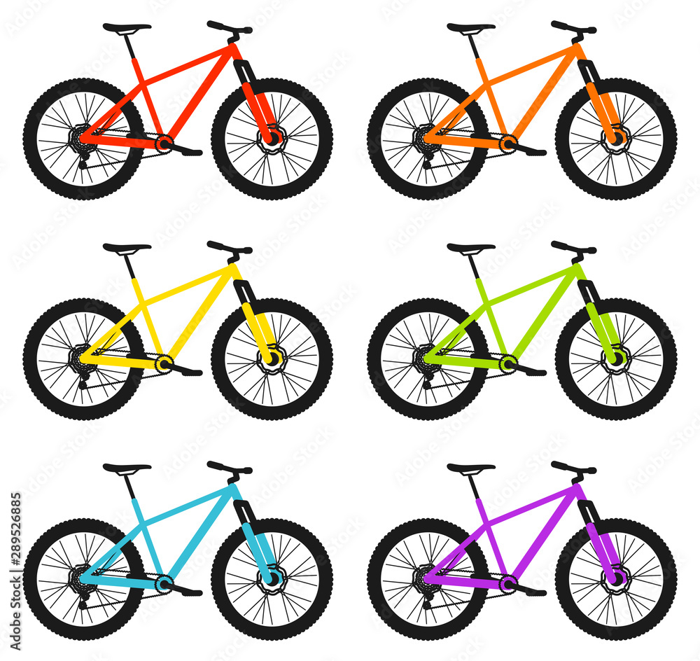 Obraz premium VTT X country homme planche couleurs 2