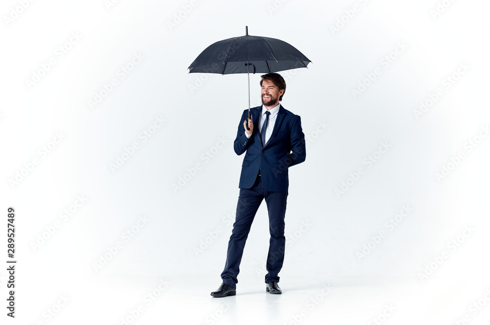 business man with an umbrella business man with an umbrella