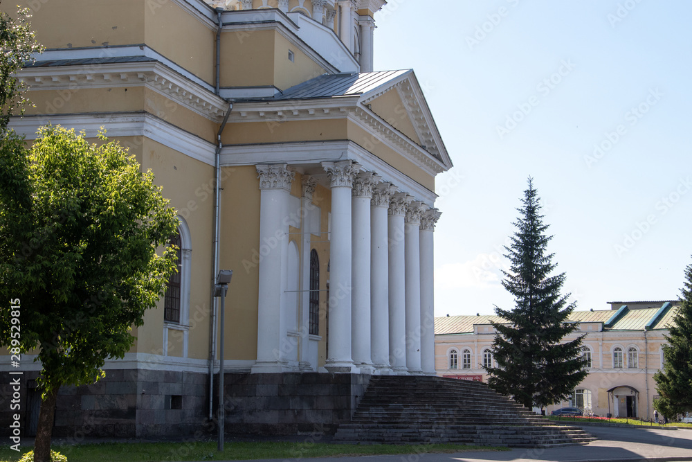 Rybinsk. Yaroslavl region. Spaso-Preobrazhensky Cathedral. 19th century.