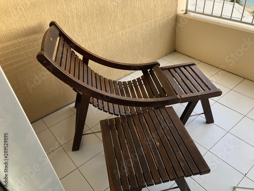chair and table