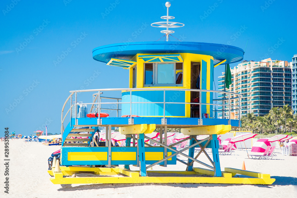 Miami Beach lifeguard tower, Florida Miami Beach lifeguard tower, Florida