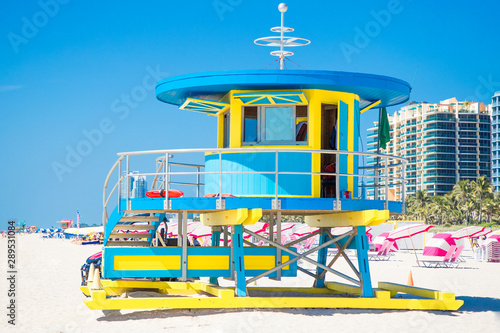 Miami Beach lifeguard tower, Florida