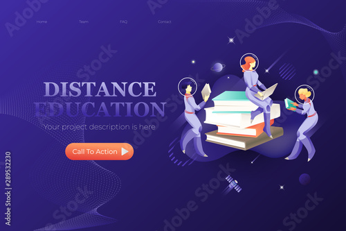 Distance Education Web Page Template