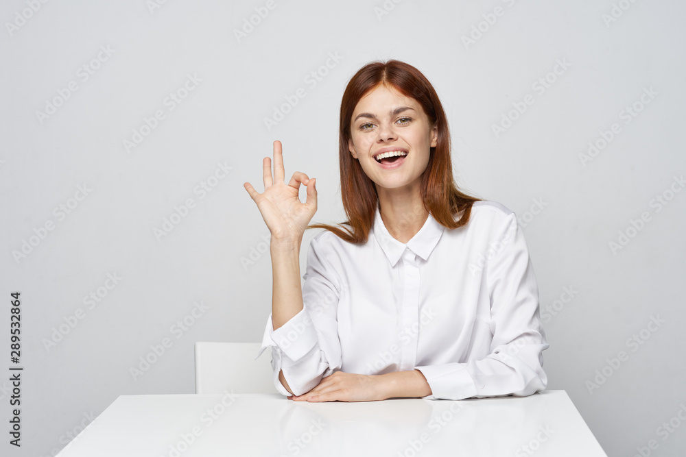 young woman with laptop
