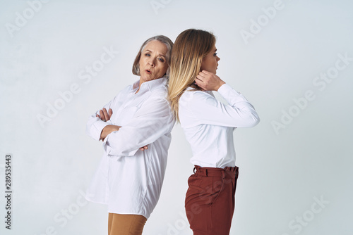 happy mother and daughter