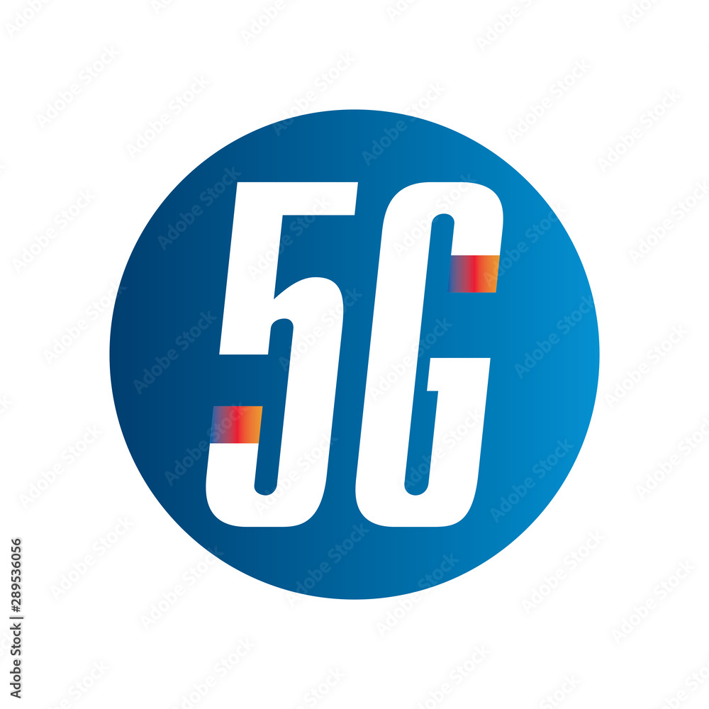 Vector logo for 5G Internet and cellular Vector logo for 5G Internet and cellular