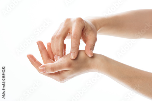 woman hands with manicure