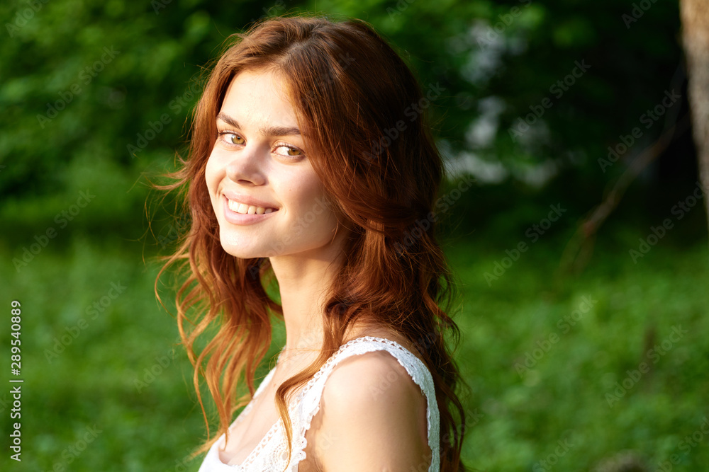 young woman with long hair young woman with long hair