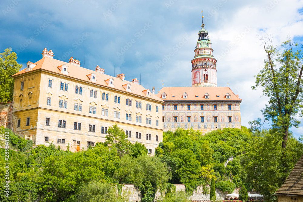 Naklejka premium Historical city Cesky Krumlov in Czech Republic