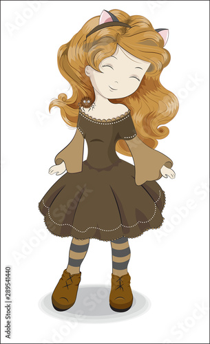 Halloween cat girl