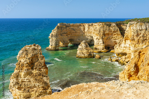 Marinha beach in Algarve Portugal.