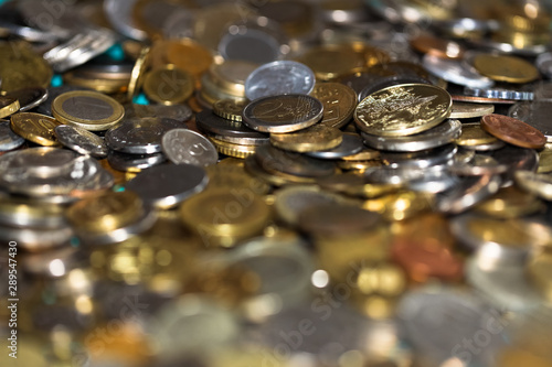 Wallpaper Mural many coins of different countries close-up Torontodigital.ca