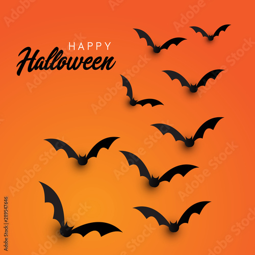 Halloween bats background