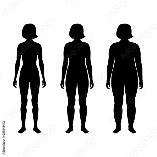 vector woman silhouette