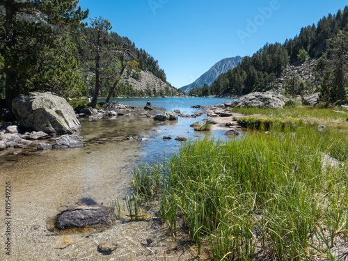 Aigüestortes natural park, lake of la ratera (Catalonia, Spain) photo