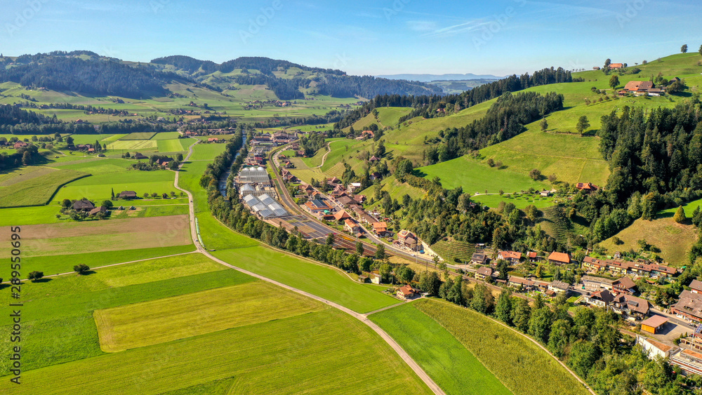 Fototapeta premium Blick Richtung Lauperswil, Emmental