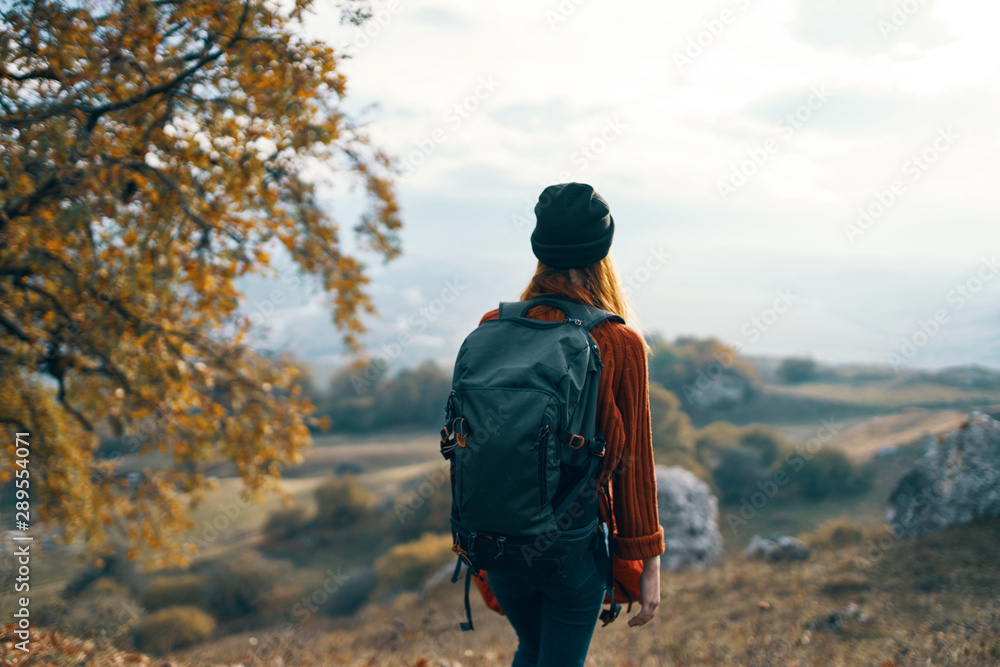 hiker in mountains hiker in mountains