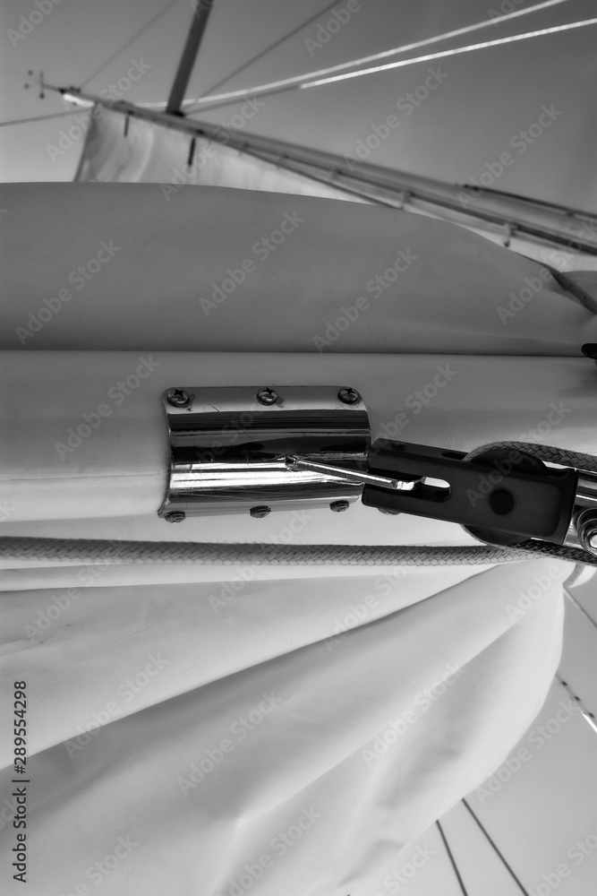 Black and white sail boat hardware Black and white sail boat hardware