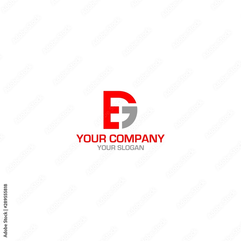 Simple GE Logo Design Vector Simple GE Logo Design Vector