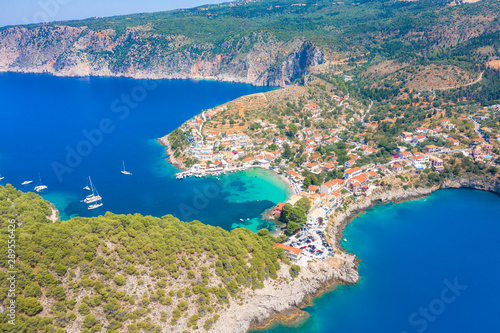 Fototapeta Naklejka Na Ścianę i Meble -  Picturesque Assos village in Kefalonia island, Greece  