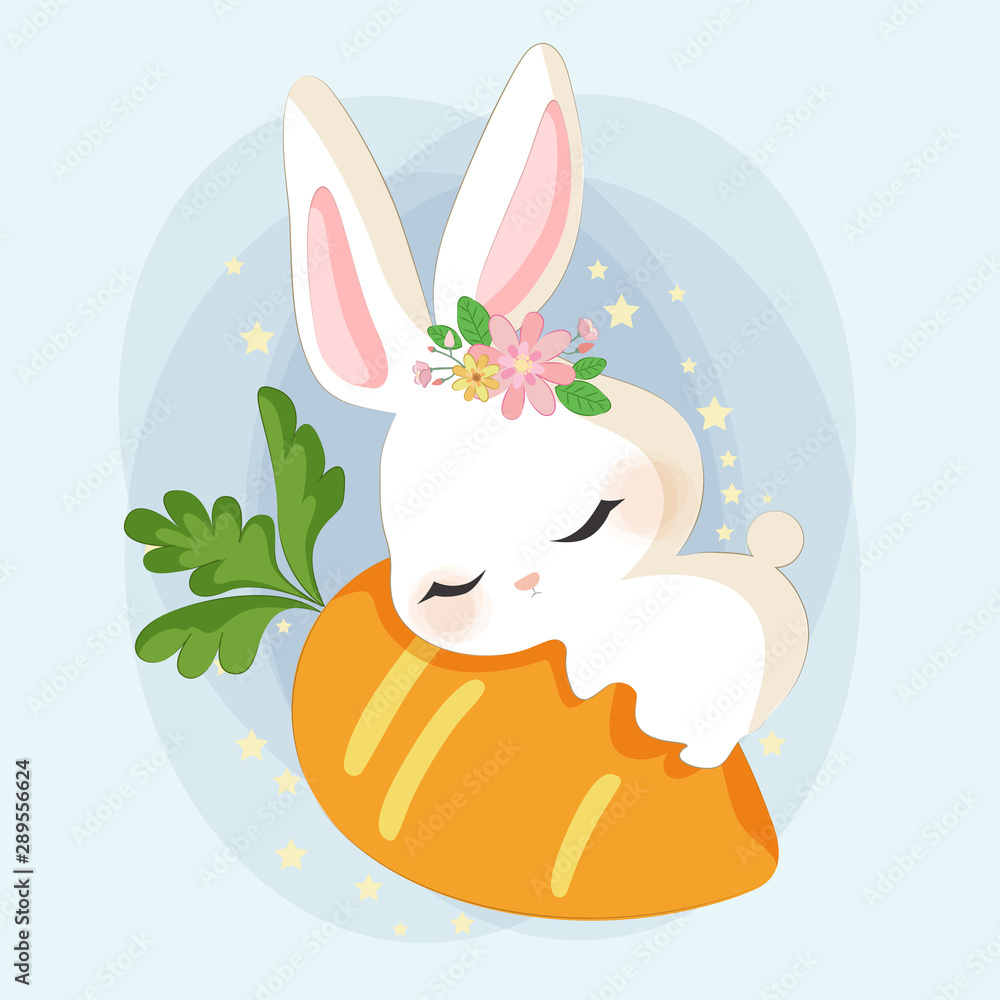Cute hot sale bunny sleeping