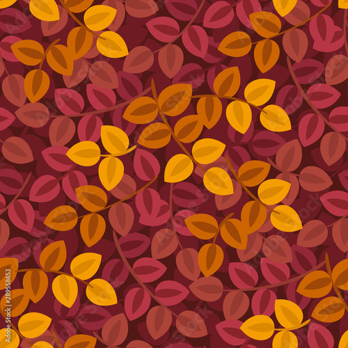 Bright vivvid fall leaves c...