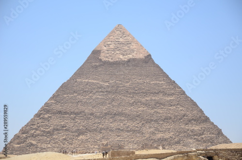 PYRAMIDE DE KHEPHREN PLATEAU DE GUYZEH LE CAIRE EGYPTE