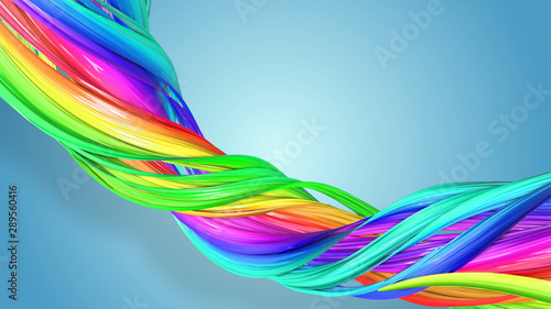 creative abstract swirl rainbow color background. abstract stripes swirling in a circle formation.