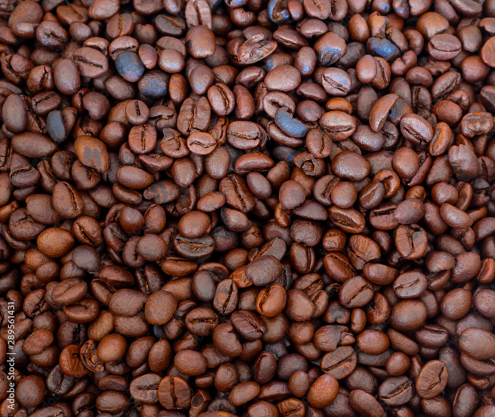 Coffee beans used as a background Coffee beans used as a background