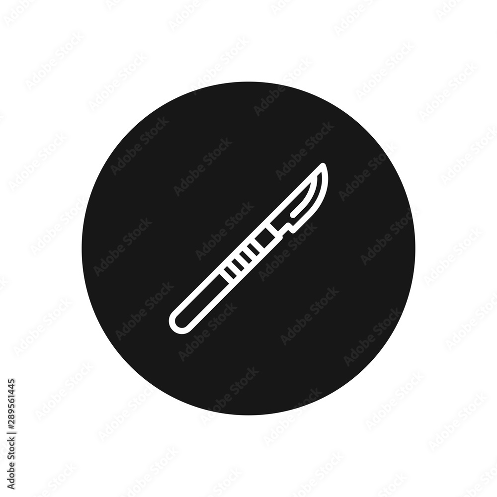 Scalpel vector icon, simple sign for web site and mobile app. Scalpel vector icon, simple sign for web site and mobile app.