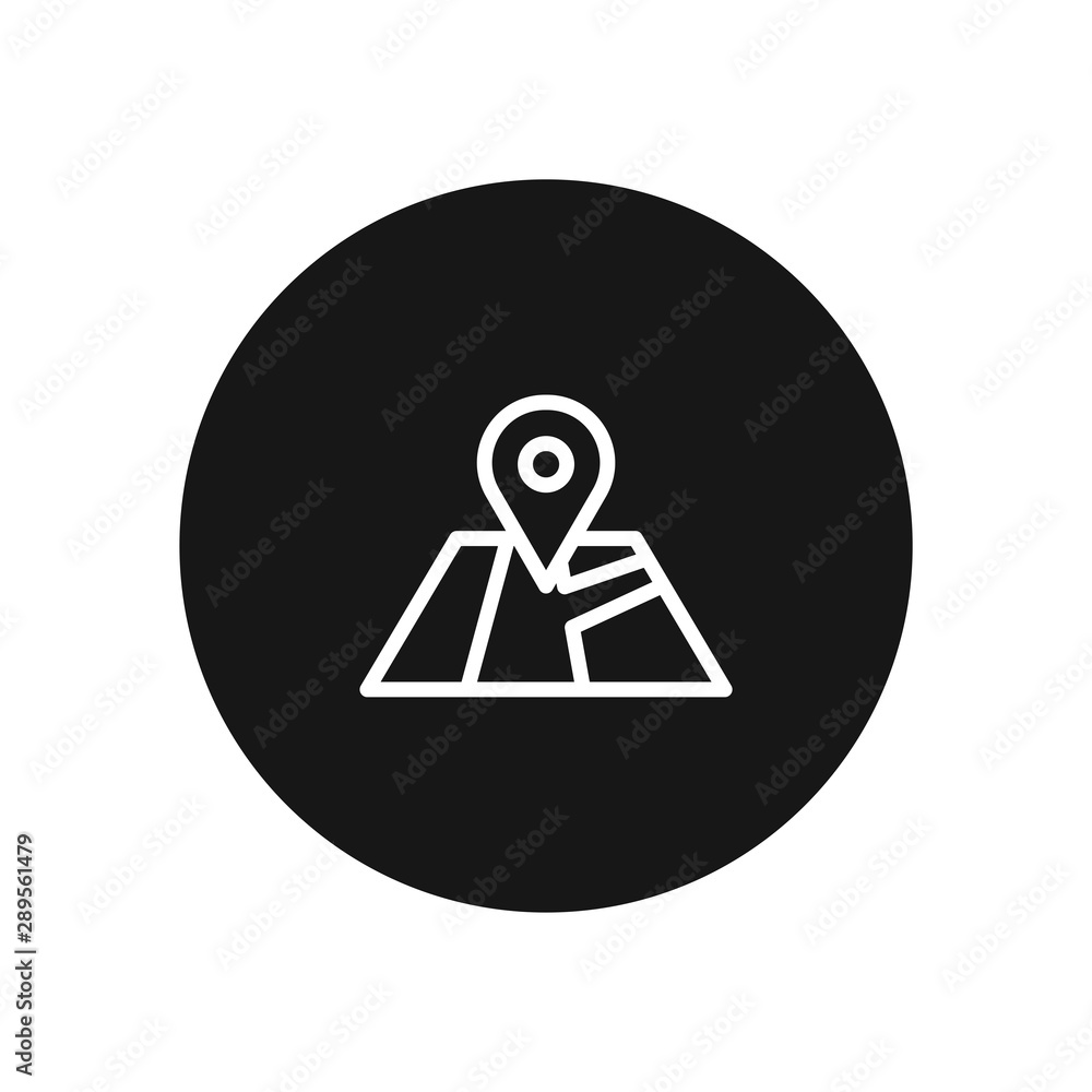 Map vector icon, simple sign for web site and mobile app. Map vector icon, simple sign for web site and mobile app.