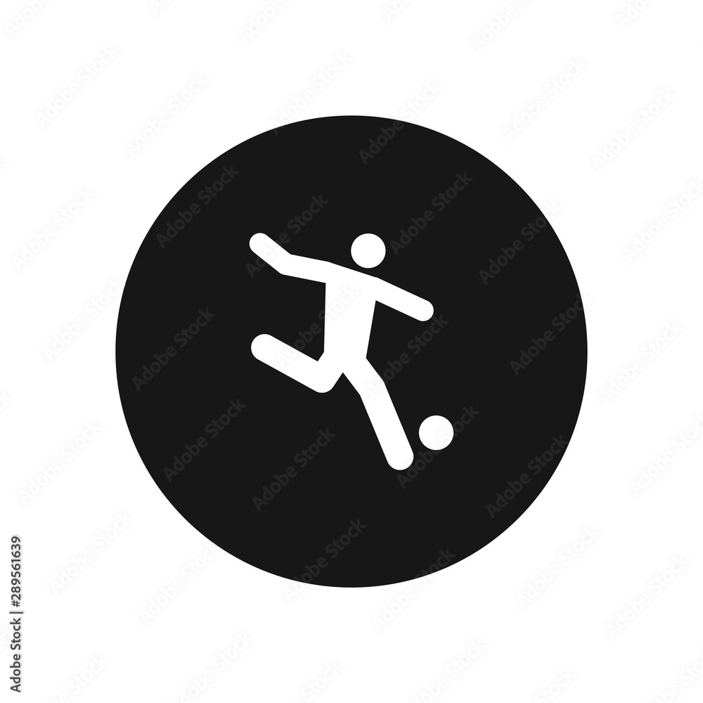 Football player vector icon, simple sign for web site and mobile app. Football player vector icon, simple sign for web site and mobile app.
