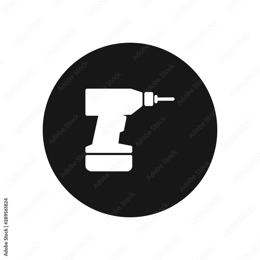 Drill vector icon, simple sign for web site and mobile app. Drill vector icon, simple sign for web site and mobile app.