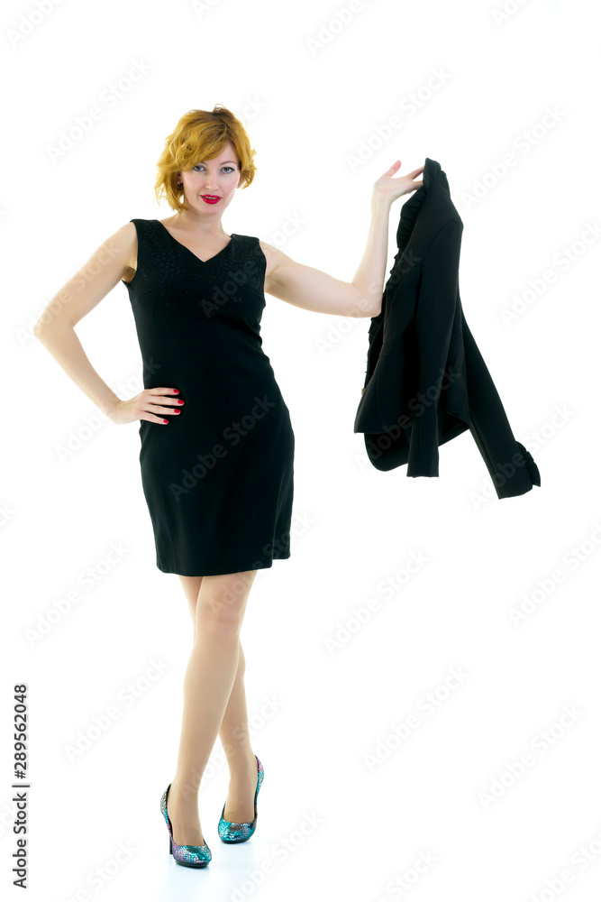 portrait in full growth of a successful young business woman portrait in full growth of a successful young business woman